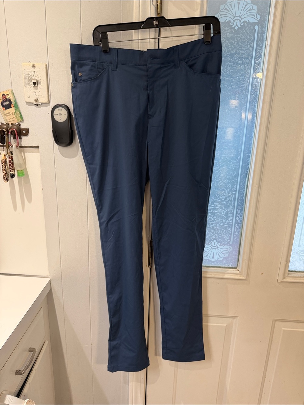 adidas Men's Slim Stretch Chinos - Navy Blue